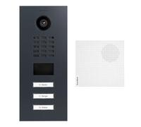 doorbird - Kit d2103 V-ral7016 + a1061 W + sup-d2102 V-d2103 V - Videoportero (IP 3 sonnettes + Soporte + Timbre