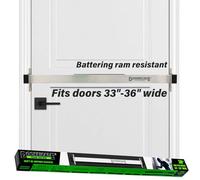 Doorricade - Barra de Seguridad para Puerta Que asegura Todo el Ancho de tu Puerta Delantera de Apertura Interior. Se Adapta a Puertas de 33 a 36 Pulgadas de Ancho.