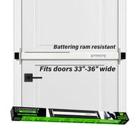 Doorricade - Barra de Seguridad para Puerta Que asegura Todo el Ancho de tu Puerta Delantera de Apertura Interior. Se Adapta a Puertas de 33 a 36 Pulgadas de Ancho.