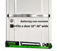 Doorricade - Barra de Seguridad para Puerta Que asegura Todo el Ancho de tu Puerta Delantera de Apertura Interior. Se Adapta a Puertas de 33 a 36 Pulgadas de Ancho.