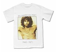 Doors American Poet White T Shirt New Official Jim Morrison Music