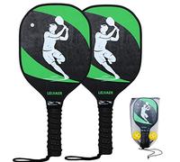 Doorslay Pickleball Paddles Juego de 2 Raquetas de Pickleball de Madera con Bolas y Bolsa de Almacenamiento de Malla para Principiantes