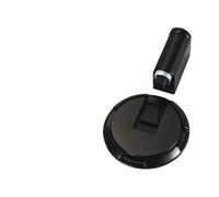 Doorstop, Tope de puerta resistente al viento for interiores, tope de suelo de alta resistencia, mantiene la puerta abierta, mecánico, sin necesidad de taladrar, con tornillos. ，of the door(Black)