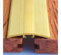Doorways Threshold Seam Transition Cover for Flat/Entry Ramp, Non Slip Brass Flooring Joining Strips, Wood to Tile Floor Edging Trim Bar(40mm(1 5/8"))
