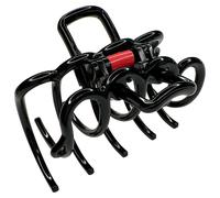 doouup Pinza para el pelo Classic Negro Negro 1 pieza 40 mm 72 mm