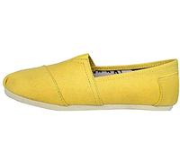 Dooxii Unisex Hombre Mujer Ocasionales Loafer Zapatos Moda Color Sólido Planos Alpargatas Amarillo 40(25cm)