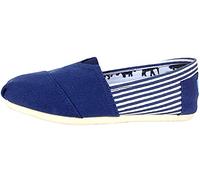 Dooxii Unisex Hombre Mujer Ocasionales Loafer Zapatos Moda Color Sólido Planos Alpargatas Azul 43(26.5cm)