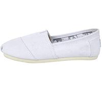 Dooxii Unisex Hombre Mujer Ocasionales Loafer Zapatos Moda Color Sólido Planos Alpargatas Blanco 39(24.5cm)