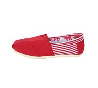 Dooxii Unisex Hombre Mujer Ocasionales Loafer Zapatos Moda Color Sólido Planos Alpargatas Rojo 43(26.5cm)