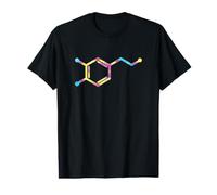 Dopamina es Igual a Felicidad Dopamina Molécula Ciencia Camiseta gráfica económica