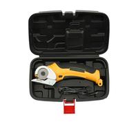 DOPBENT Cortador de cartón, tijeras eléctricas, 4,2 V, cortador eléctrico portátil, 300 rpm, 2000 mAh, cortador giratorio inalámbrico, cortador universal para cartón, tela y moqueta
