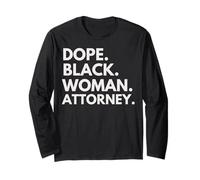 Dope Abogada Negra Abogada Mujer Afroamericana Manga Larga