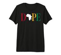 Dope Africa Map Juneteenth Black Pride Celebration Camiseta Premium
