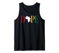 Dope Africa Map Juneteenth Black Pride Celebration Camiseta sin Mangas