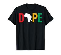 Dope Africa Map Juneteenth Pan African Pride Camiseta
