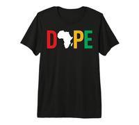 Dope Africa Map Juneteenth Pan African Pride Camiseta Premium