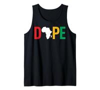 Dope Africa Map Juneteenth Pan African Pride Camiseta sin Mangas