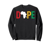 Dope Africa Map Juneteenth Pan African Pride Sudadera