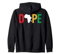 Dope Africa Map Juneteenth Pan African Pride Sudadera con Capucha