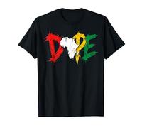 Dope Africa Map Pan African Colors Juneteenth Camiseta