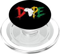Dope Africa Map Pan African Colors Juneteenth PopSockets PopGrip para MagSafe
