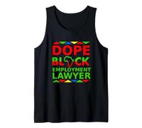 Dope Black Abogado de Empleo Orgulloso Abogado Negro Trabajo de Carrera Camiseta sin Mangas
