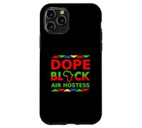 Dope Black Air Anfitriona Orgullosa Carrera de Asistente de Vuelo Negro Carcasa para iPhone 11 Pro