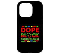 Dope Black Arqueólogo Orgulloso Negro Trabajo Profesional Profesional Carcasa para iPhone 15 Pro