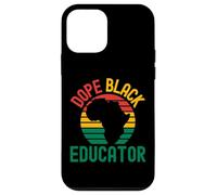 Dope Black Educator | Apreciación del maestro negro | Melanina Carcasa para iPhone 12 mini