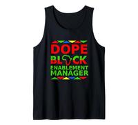 Dope Black Enablement Manager Orgulloso Negro Trabajo Profesional Camiseta sin Mangas