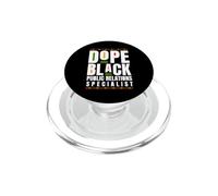 Dope Black Especialista en relaciones públicas Mes de la Historia Negra PopSockets PopGrip para MagSafe