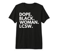 Dope Black LCSW Arquitecto Licenciado Trabajador Social Clínico Camiseta Premium