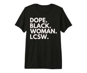 Dope Black LCSW Arquitecto Licenciado Trabajador Social Clínico Camiseta Premium