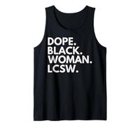 Dope Black LCSW Arquitecto Licenciado Trabajador Social Clínico Camiseta sin Mangas