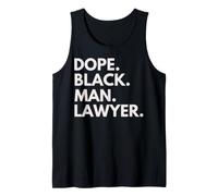 Dope Black Man Abogado Abogado del Orgullo afroamericano Camiseta sin Mangas
