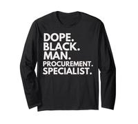 Dope Black Man Especialista en adquisiciones Orgullo afroamericano Manga Larga