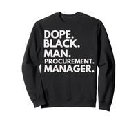 Dope Black Man Gerente de Adquisiciones Orgullo Afroamericano Sudadera