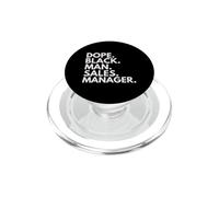 Dope Black Man Gerente de Ventas Orgullo afroamericano PopSockets PopGrip para MagSafe