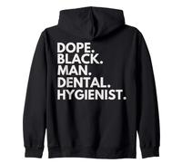 Dope Black Man Higienista Dental Orgullo afroamericano Sudadera con Capucha