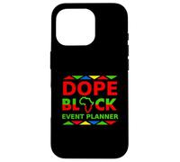 Dope Black Organizador de Eventos Orgulloso Negro Trabajo Profesional Profesional Carcasa para iPhone 16 Pro