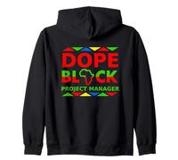 Dope Black Project Manager Orgulloso Negro Carrera Profesional Sudadera con Capucha