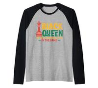 Dope Black Queen La Pieza más poderosa afroamericana Camiseta Manga Raglan