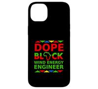 Dope Black Wind Energy Engineer Orgulloso Negro Trabajo Profesional Carcasa para iPhone 14 Plus