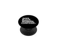 Dope Black Woman Compositor Compositoras afroamericanas PopSockets PopGrip Adhesivo