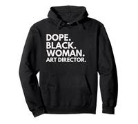 Dope Black Woman Directora de Arte Profesional Empoderado Sudadera con Capucha