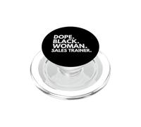 Dope Black Woman Entrenador de Ventas Orgullo afroamericano PopSockets PopGrip para MagSafe