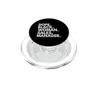 Dope Black Woman Gerente de Ventas Empoderado Profesional PopSockets PopGrip para MagSafe