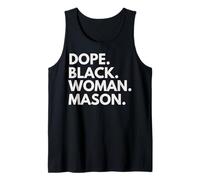 Dope Black Woman Mason Afroamericano Femenino Masones Camiseta sin Mangas
