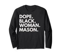 Dope Black Woman Mason Afroamericano Femenino Masones Manga Larga