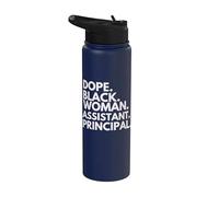 Dope Black Woman, subdirectora del Mes de la Historia Afroamericana Stainless Steel Insulated Water Bottle